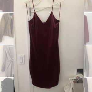 Velvet Bodycon Midi Dress